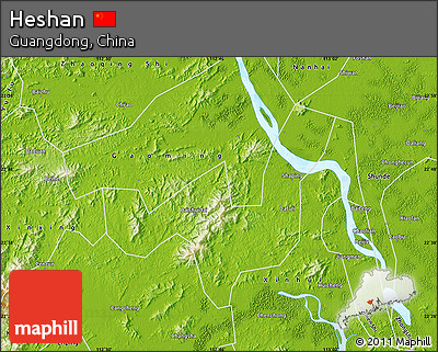 Physical Map of Heshan