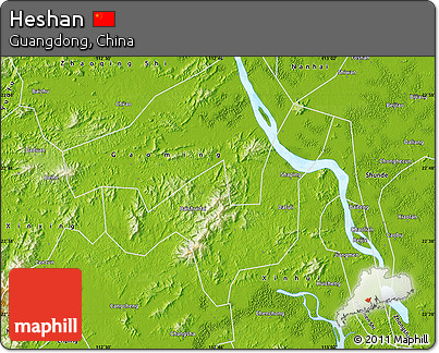 Physical Map of Heshan