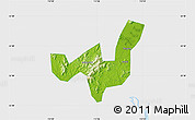 Physical Map of Heshan, single color outside