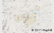 Shaded Relief Map of Heshan, lighten