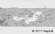Gray Panoramic Map of Heshan
