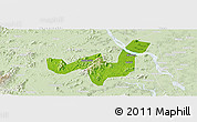 Physical Panoramic Map of Heshan, lighten