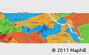 Political Panoramic Map of Heshan