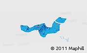 Political Panoramic Map of Heshan, single color outside