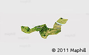 Satellite Panoramic Map of Heshan, cropped outside