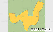 Savanna Style Simple Map of Heshan, cropped outside