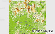 Physical 3D Map of Huaiji