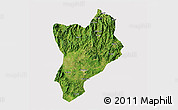 Satellite 3D Map of Huaiji, cropped outside