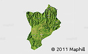 Satellite 3D Map of Huaiji, single color outside