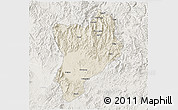 Shaded Relief 3D Map of Huaiji, lighten