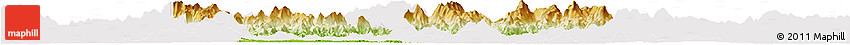 Physical Horizon Map of Huaiji, cropped outside