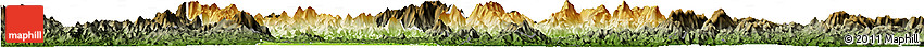 Physical Horizon Map of Huaiji, darken