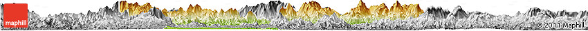 Physical Horizon Map of Huaiji, desaturated