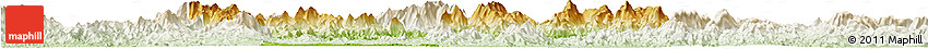 Physical Horizon Map of Huaiji, lighten