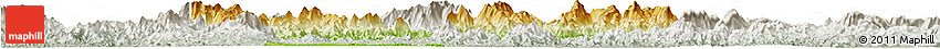Physical Horizon Map of Huaiji, lighten, semi-desaturated