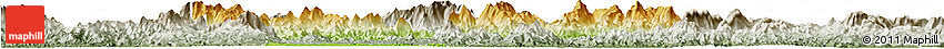 Physical Horizon Map of Huaiji, semi-desaturated