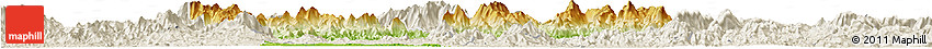 Physical Horizon Map of Huaiji, shaded relief outside