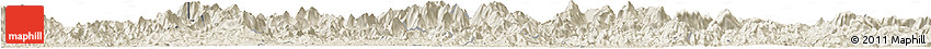 Shaded Relief Horizon Map of Huaiji