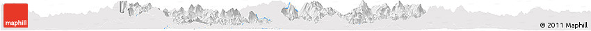 Silver Style Horizon Map of Huaiji, single color outside