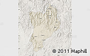 Shaded Relief Map of Huaiji, lighten