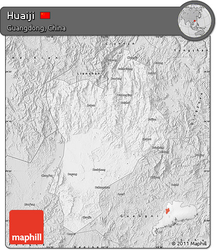 Silver Style Map of Huaiji