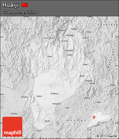 Silver Style Map of Huaiji