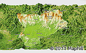 Physical Panoramic Map of Huaiji, satellite outside