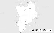 Silver Style Simple Map of Huaiji