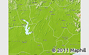 Physical Map of Huazhou