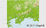 Physical 3D Map of Huidong