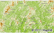 Physical 3D Map of Jiaoling