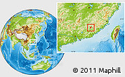 Physical Location Map of Jiaoling