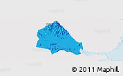 Political Panoramic Map of Jieyang, single color outside
