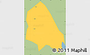 Savanna Style Simple Map of Jieyang, single color outside
