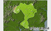Physical 3D Map of Kaiping, darken