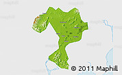 Physical 3D Map of Kaiping, single color outside