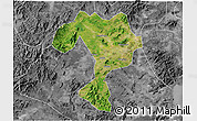 Satellite 3D Map of Kaiping, desaturated