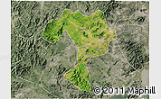 Satellite 3D Map of Kaiping, semi-desaturated