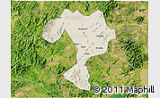 Shaded Relief 3D Map of Kaiping, satellite outside