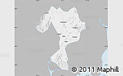 Gray Map of Kaiping, single color outside