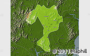Physical Map of Kaiping, darken