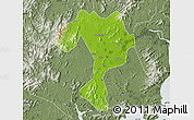 Physical Map of Kaiping, semi-desaturated