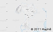 Silver Style Map of Kaiping, single color outside