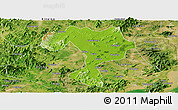 Physical Panoramic Map of Kaiping, satellite outside