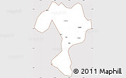 Classic Style Simple Map of Kaiping, cropped outside