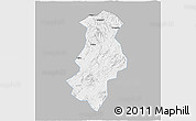 Gray 3D Map of Longchuan, single color outside