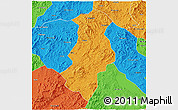 Political 3D Map of Longchuan