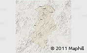 Shaded Relief 3D Map of Longchuan, lighten