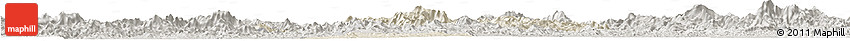 Shaded Relief Horizon Map of Longchuan, semi-desaturated Shaded Relief Horizon Map of Longchuan, semi-desaturated