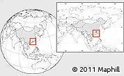 Blank Location Map of Longchuan, highlighted country, within the entire country